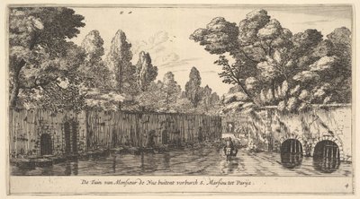 17世紀、パリ近郊のサンマルソー郊外のM.ドヌエの庭園。 作： Reinier Zeeman