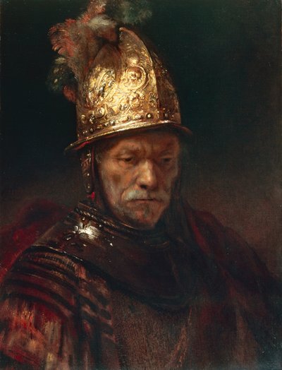 黄金のヘルメットを持つ男 作： Rembrandt Harmensz. van Rijn (circle of)