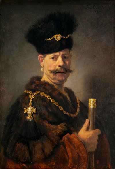 ポーランドの貴族 作： Rembrandt van Rijn