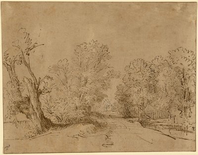 森の中の道 作： Rembrandt Harmensz. van Rijn