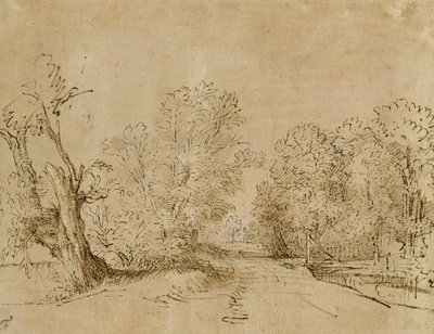 森の道 作： Rembrandt van Rijn