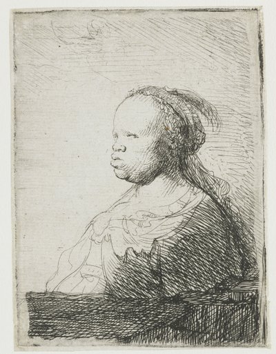 アフリカの女性、1628〜32 作： Rembrandt van Rijn