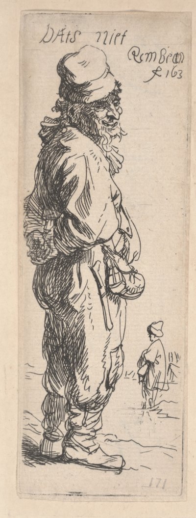 乞食の答え 作： Rembrandt van Rijn