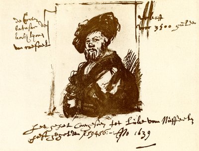 バルタザール・カスティリオーネ伯爵 作： Rembrandt van Rijn