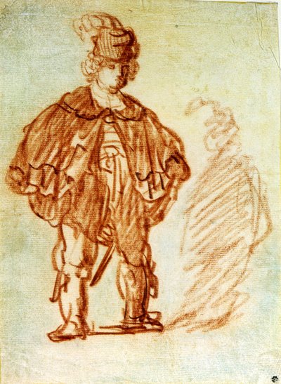 エチュードダクター。 Harmenszoon van Rijn this Rembrandt (1606-1669) によるデザイン 作： Rembrandt Harmensz. van Rijn
