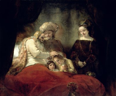 ヨセフの息子たちを祝福するヤコブ 作： Rembrandt van Rijn