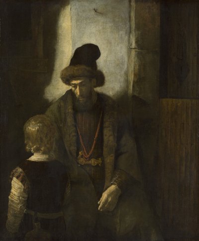 ジェイコブのベンジャミンへの別れ、1650〜60年 作： Rembrandt van Rijn