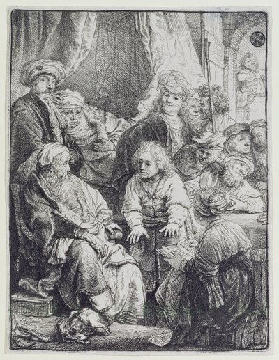 ジョセフが夢を語る（エッチング） 作： Rembrandt van Rijn
