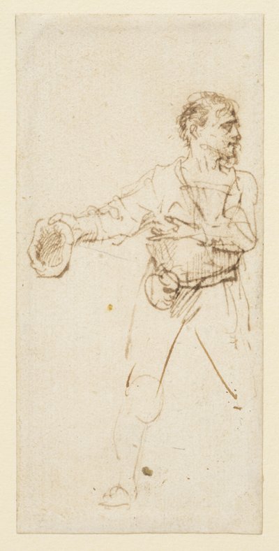 立っている男、1634年頃 作： Rembrandt van Rijn