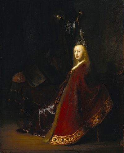 ミネルヴァ、1631 作： Rembrandt van Rijn