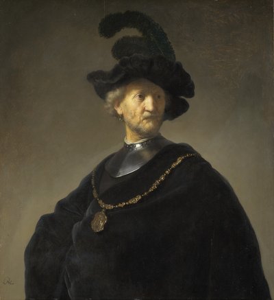 金の首飾りの老人 作： Rembrandt van Rijn