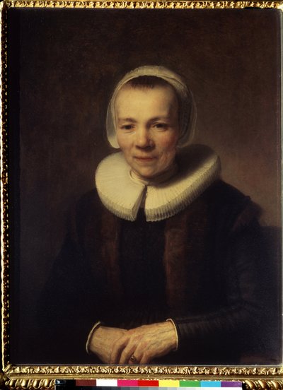 Portrait de Baartje Martens Doomer (Baartje Martens-Doomer の肖像)。 Peinture de Harmenszoon van Rijn this Rembrandt (1606-1669) 作： Rembrandt Harmensz. van Rijn
