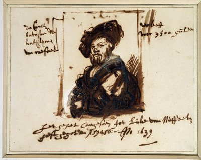 バルダッサーレ・カスティリオーネの肖像 作： Rembrandt van Rijn