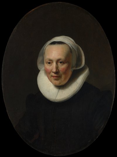 女性の肖像画 作： Rembrandt van Rijn