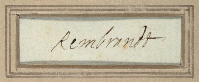 レンブラント」（紙にインク 作： Rembrandt Harmensz. van Rijn