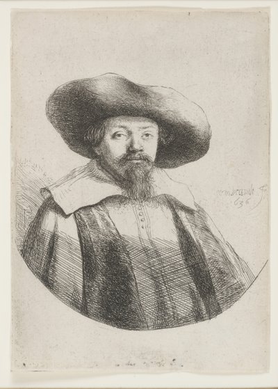 サミュエルマナセベンイスラエル、ユダヤ人作家 作： Rembrandt van Rijn