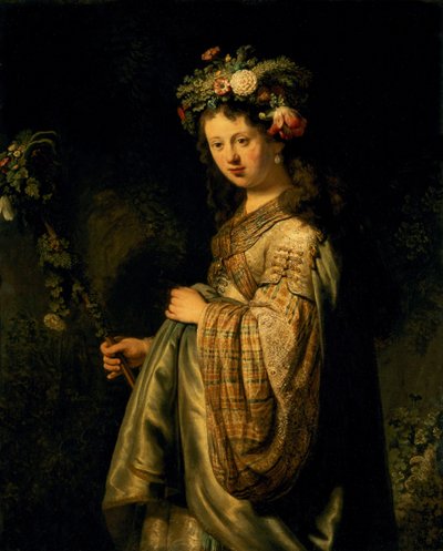 フローラとしてのサスキア 作： Rembrandt van Rijn