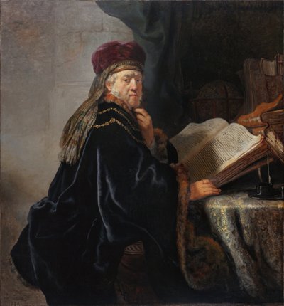彼の研究における学者 作： Rembrandt van Rijn
