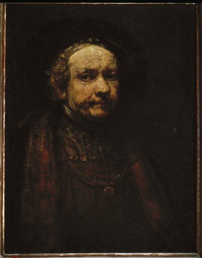 自画像。(油彩・キャンバス 作： Rembrandt van Rijn