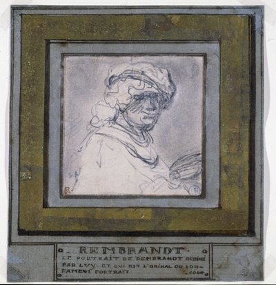 自画像 作： Rembrandt van Rijn