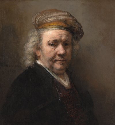 自画像 作： Rembrandt van Rijn