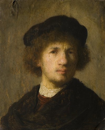 自画像 作： Rembrandt van Rijn