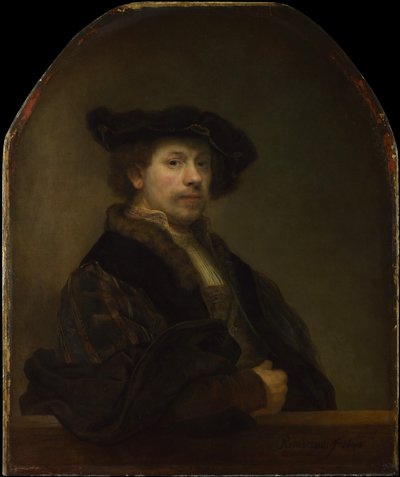 34歳での自画像 作： Rembrandt van Rijn