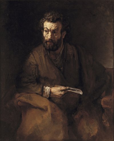 聖バーソロミュー 作： Rembrandt van Rijn