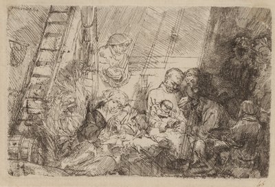 厩舎での割礼 作： Rembrandt van Rijn