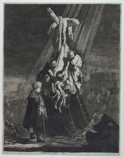 十字架からの降下 作： Rembrandt van Rijn
