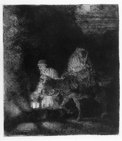 エジプトへの飛翔 作： Rembrandt van Rijn