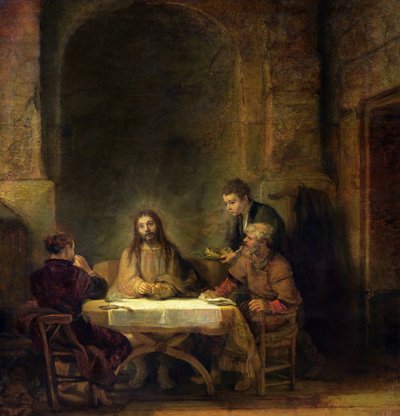 エマオの晩餐 作： Rembrandt van Rijn