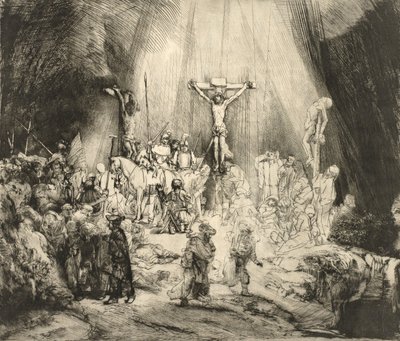 三本の十字架 作： Rembrandt van Rijn