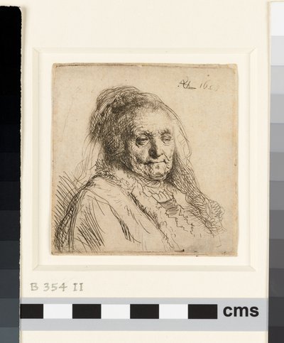 アーティストの母親、頭とバスト 作： Rembrandt van Rijn