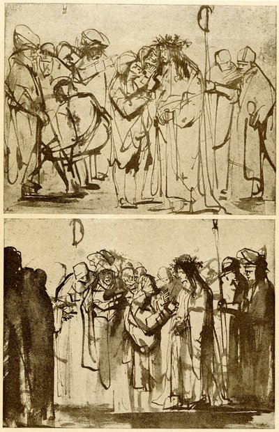 キリストのあざけり 作： Rembrandt van Rijn