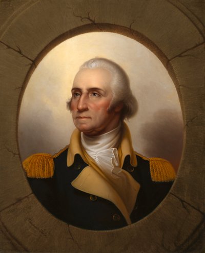 ジョージ ワシントン 舷窓タイプ、c。 1853年。 作： Rembrandt Peale