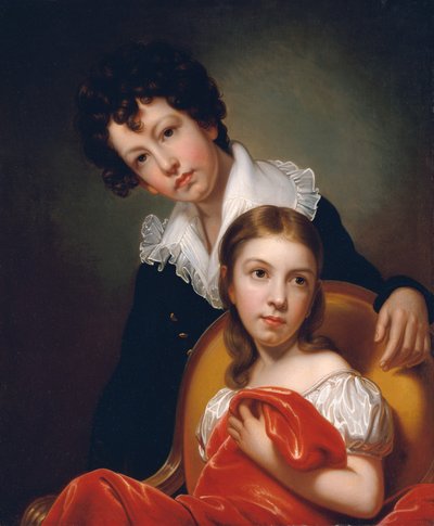 マイケルアンジェロとエマクララピール1826年。 作： Rembrandt Peale