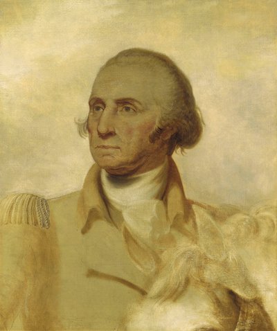 ジョージワシントンの肖像画のためのスケッチ 作： Rembrandt Peale