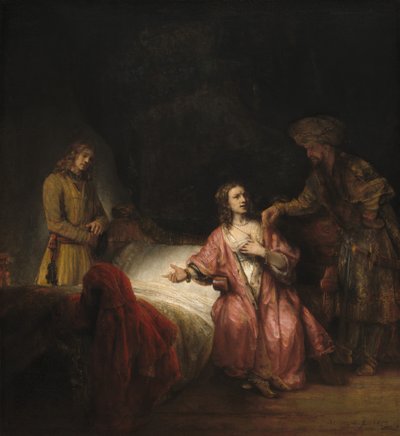 ヨセフ、ポティファルの妻に告発される 作： Rembrandt Workshop