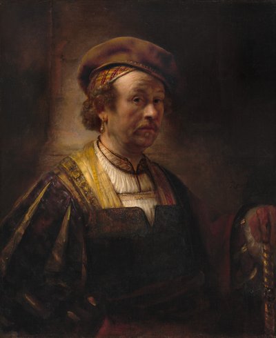 レンブラントの肖像、1650年。 作： Rembrandt Workshop