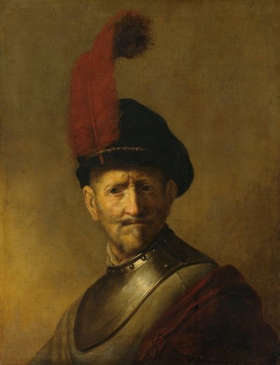 男の肖像、おそらくレンブラントの父、ハルメン・ゲリッツ・ファン・レイン 作： Rembrandt van Rijn (copy after)