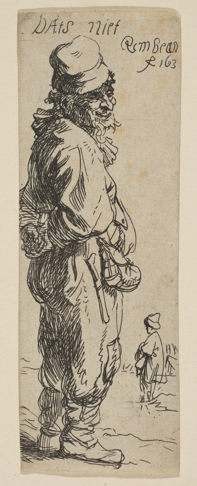 農民の返答：ダッツ・ノット、1634年。 作： Rembrandt van Rijn