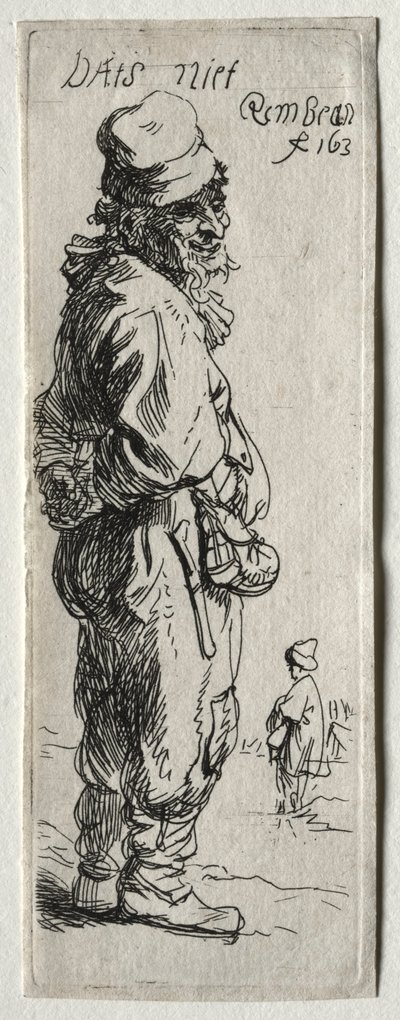 農民の返事：それは何もない、おそらく1634年。 作： Rembrandt van Rijn