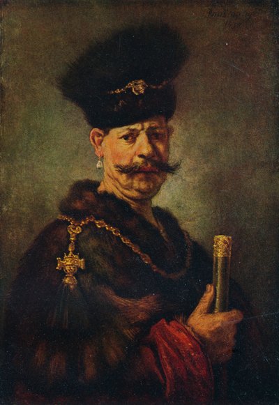ポーランド貴族、1637 作： Rembrandt van Rijn
