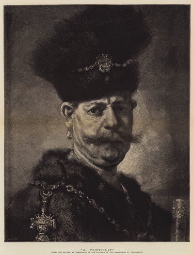 ポートレート 作： Rembrandt van Rijn