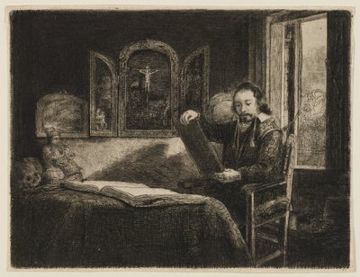 アブラハム・フランセン、アートディーラー 作： Rembrandt van Rijn