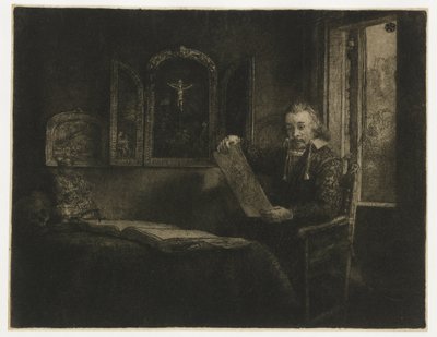 アブラハム・フランセン、薬剤師 作： Rembrandt van Rijn