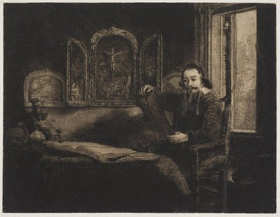 アブラハム・フランケン、画商 作： Rembrandt van Rijn