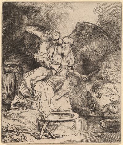 アブラハムの犠牲 作： Rembrandt van Rijn