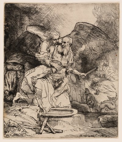 アブラハムの犠牲 作： Rembrandt van Rijn